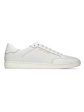 Saint Laurent Court Classic Perforated Leather Sneakers White Men’s EU 41/US 8